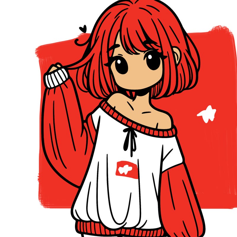 girl in baggy sweater hanging off her shoulder