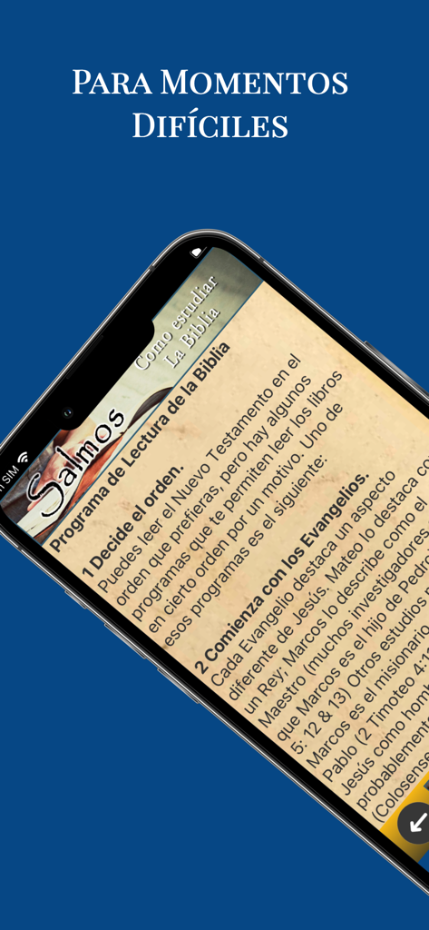 Salmos Bíblicos - Guia de estudio biblico para momentos dificiles