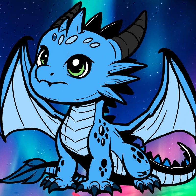 fierce baby night dragon