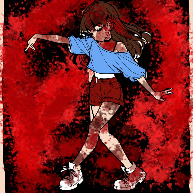 realistic girl danceing