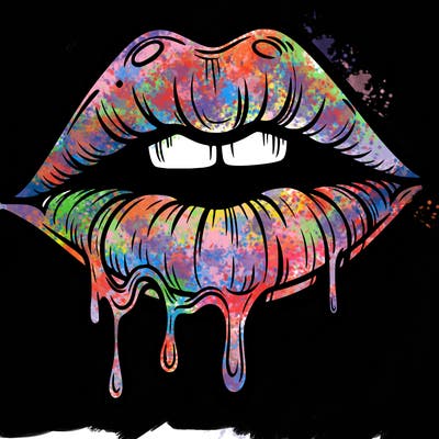lips that look realistic and drip