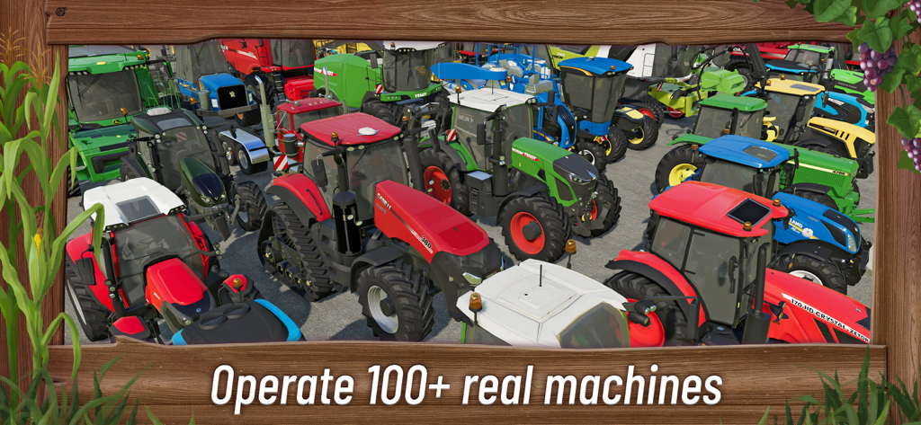 Farming Simulator 23 Mobile - A collection of authentic agricultural tractors and machines in Farming Simulator 23 Mobile