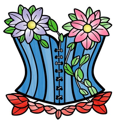 flower corset