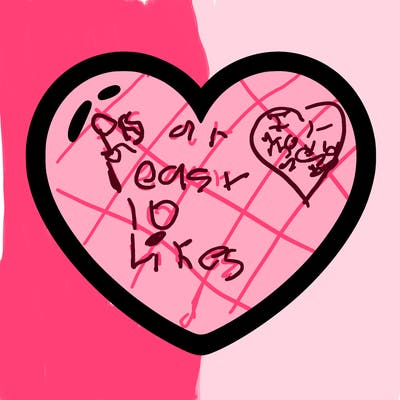 a blank heart