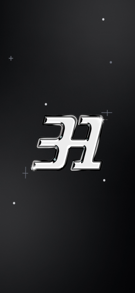 Metallic 31H logo for the ThirtyOne Hats product authentication app on a dark gradient background