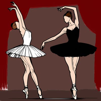 a realistic ballet dancer