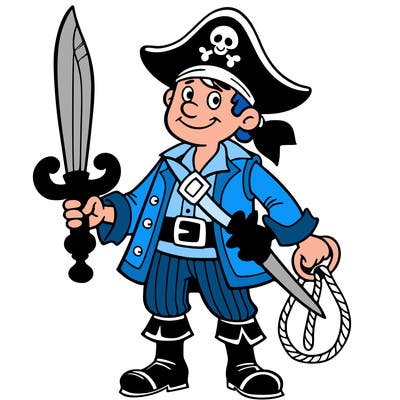 pirate with sword