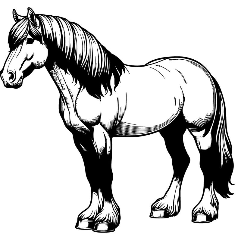 realistic horse