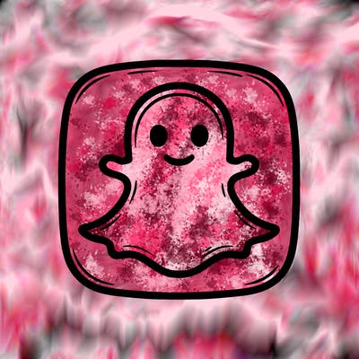 realistic snapchat logo