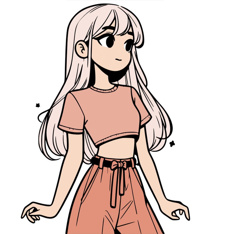 girl in a cute crop top