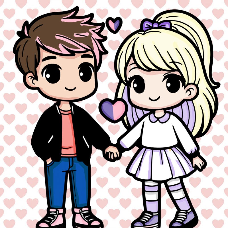 a boy and a girl that were in love