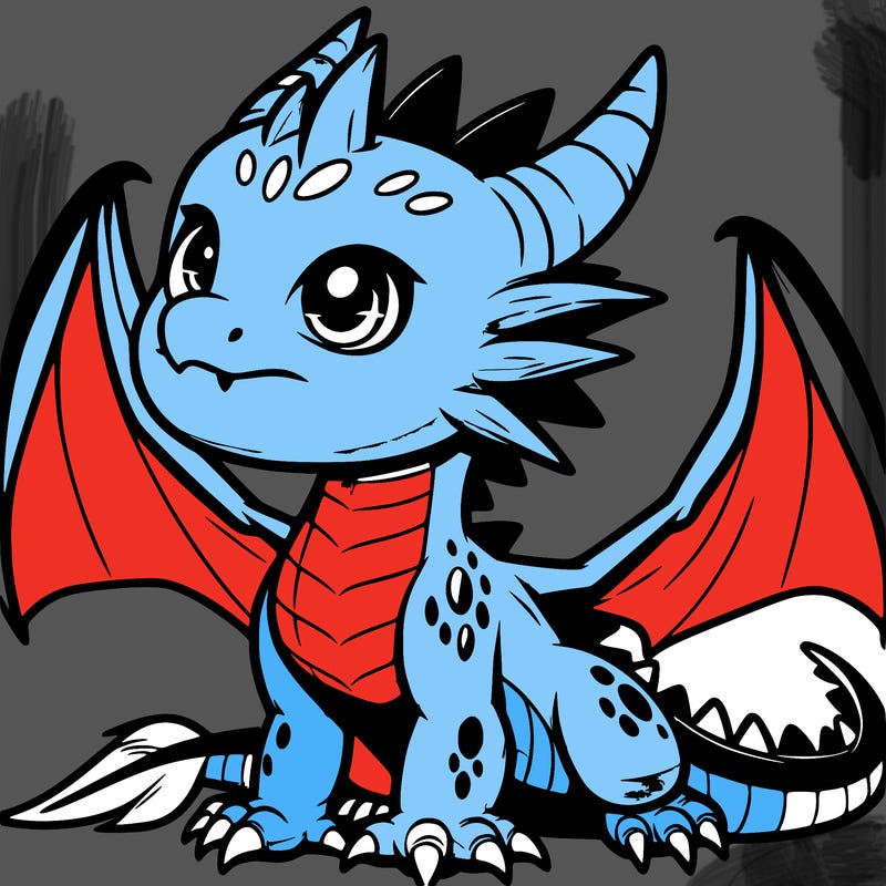 fierce baby night dragon