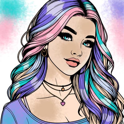 detailed realistic girl