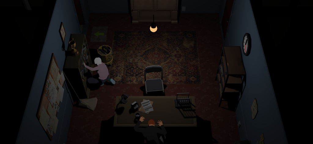 Edward The Detective: Exit - Detective Edward investigating a mysterious room for anomalies