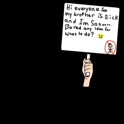 realistic girl holding up a sign