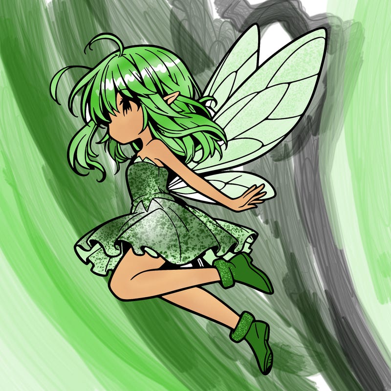 manga fairy flying