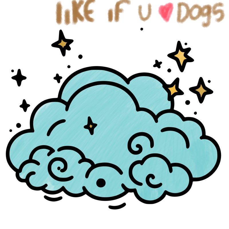 pink starry cloud sky