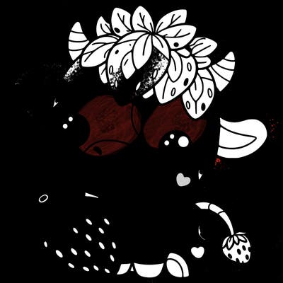 cute strawberry cow