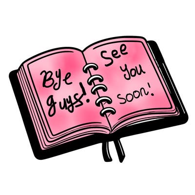 open note book blank