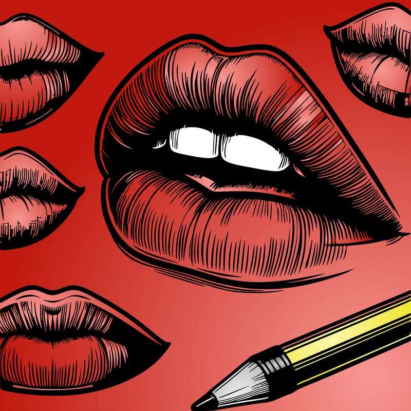 realistic  lips