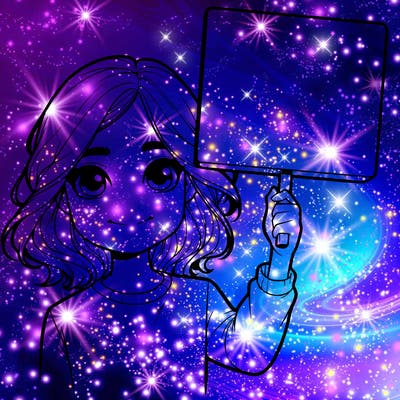 realistic girl holding up a sign