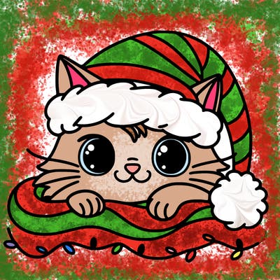 cat christmas
