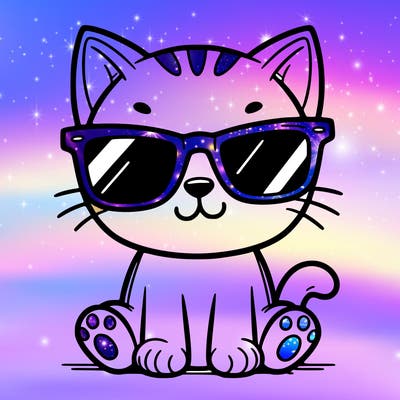 cat with sunglasses
