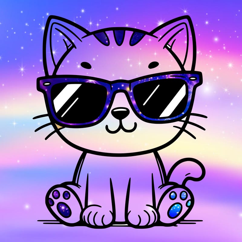 cat with sunglasses