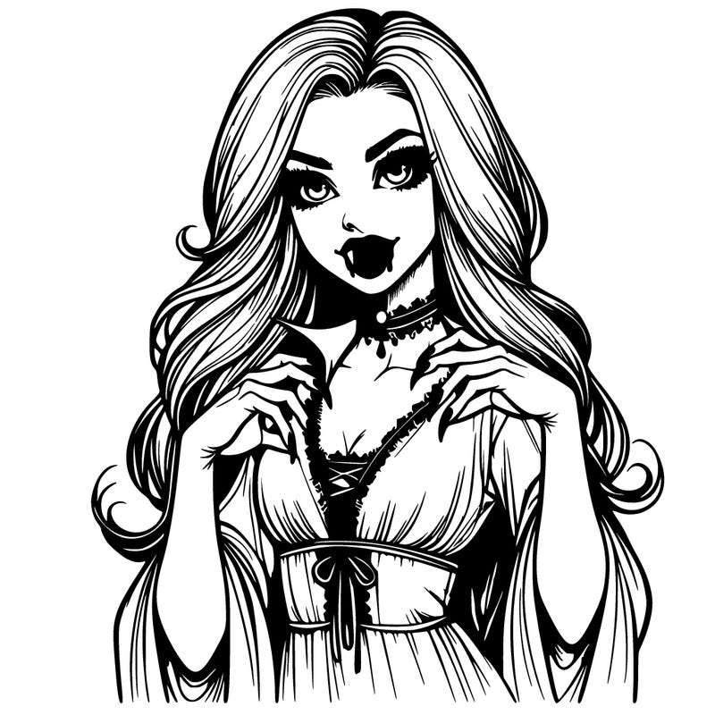 realistic vampire girl