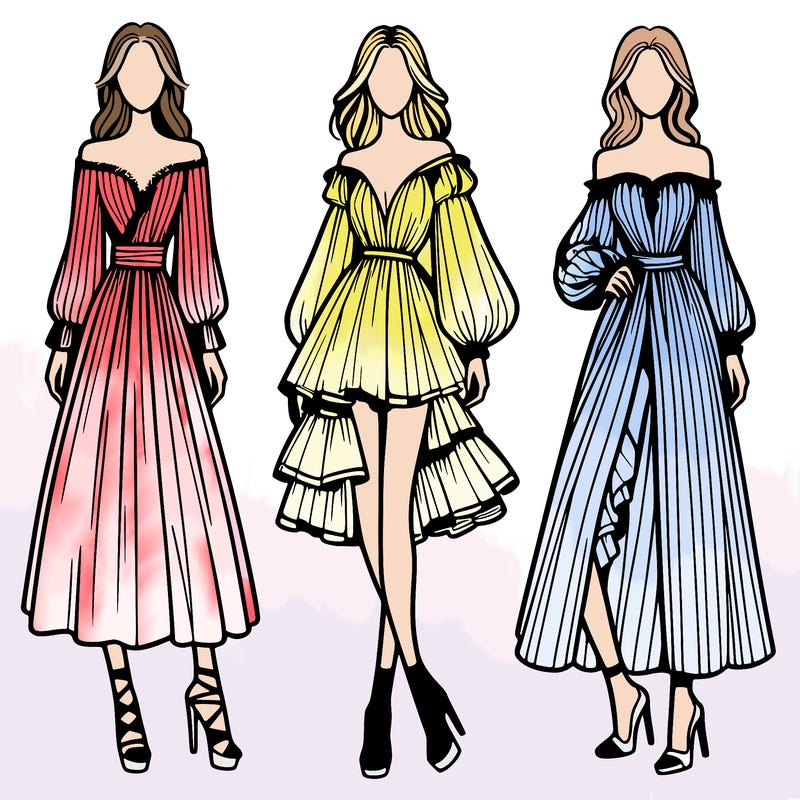 fashion models dresses