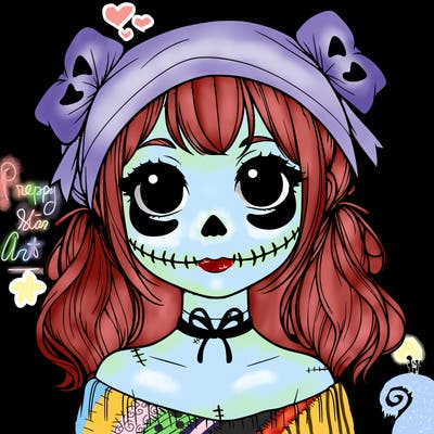 realistic girl halloween