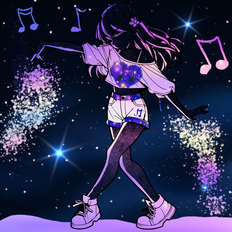 realistic girl danceing