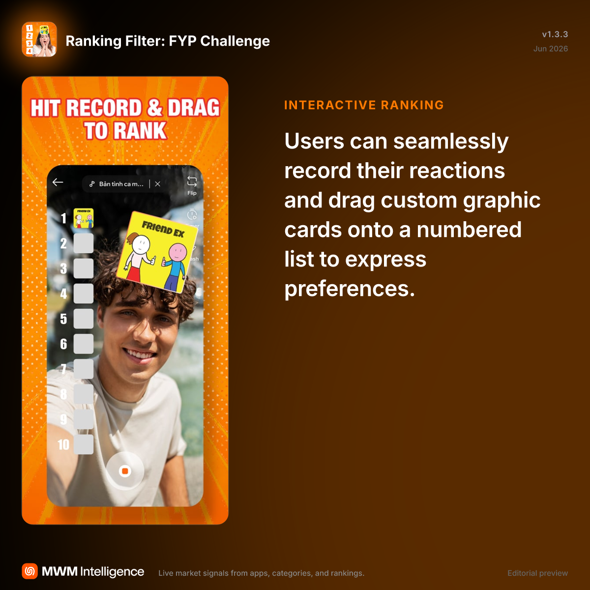 Ranking Filter: FYP Challenge - Entertainment App | MWM