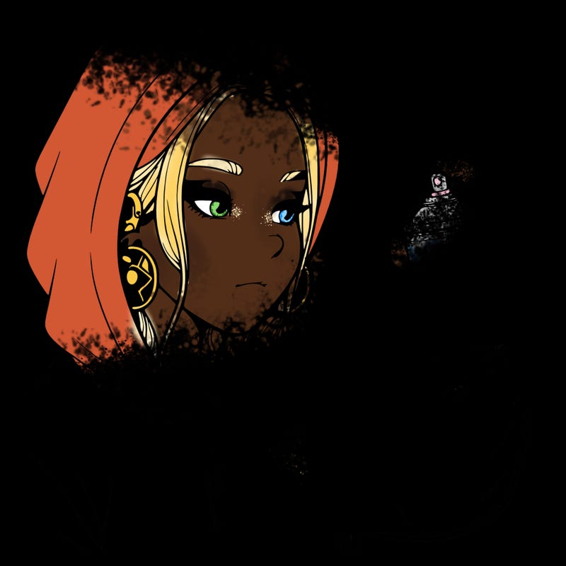 a realistic girl, spray painting