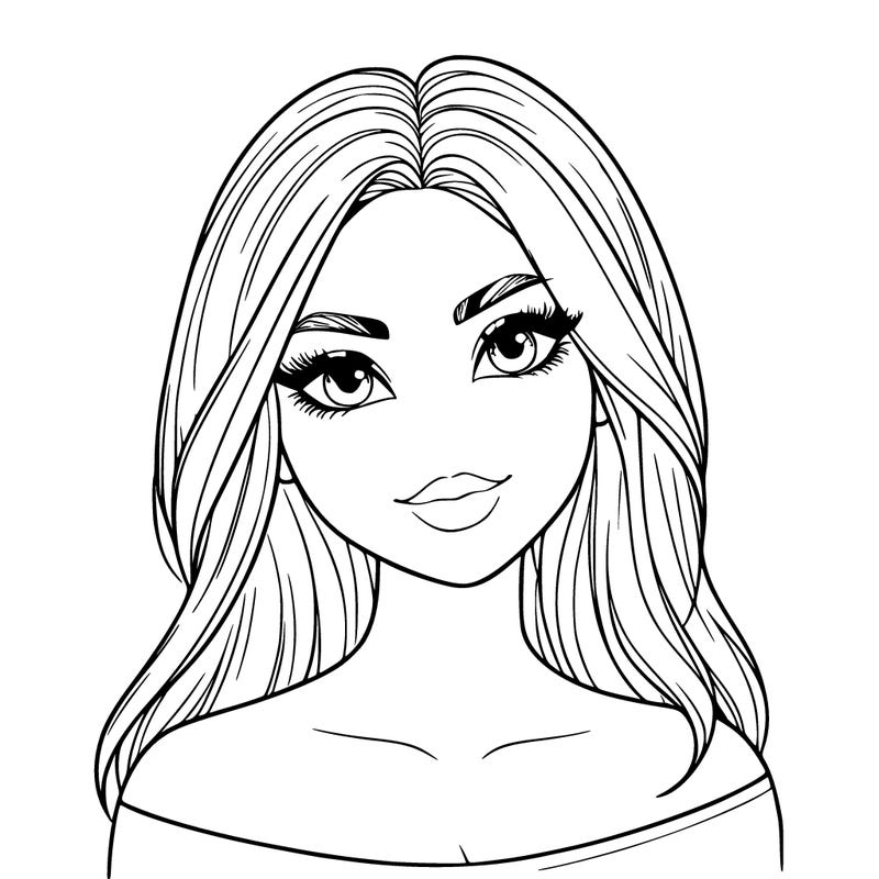 beautiful girl bright features realistic