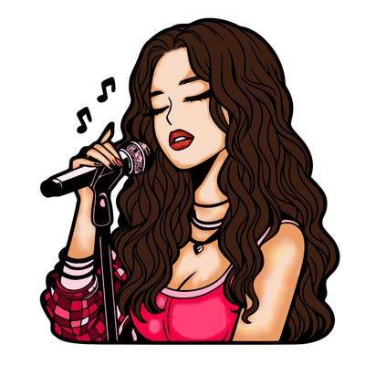 realistic female singer