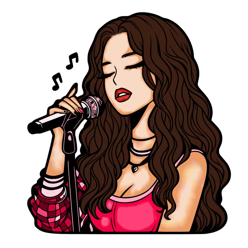 realistic female singer