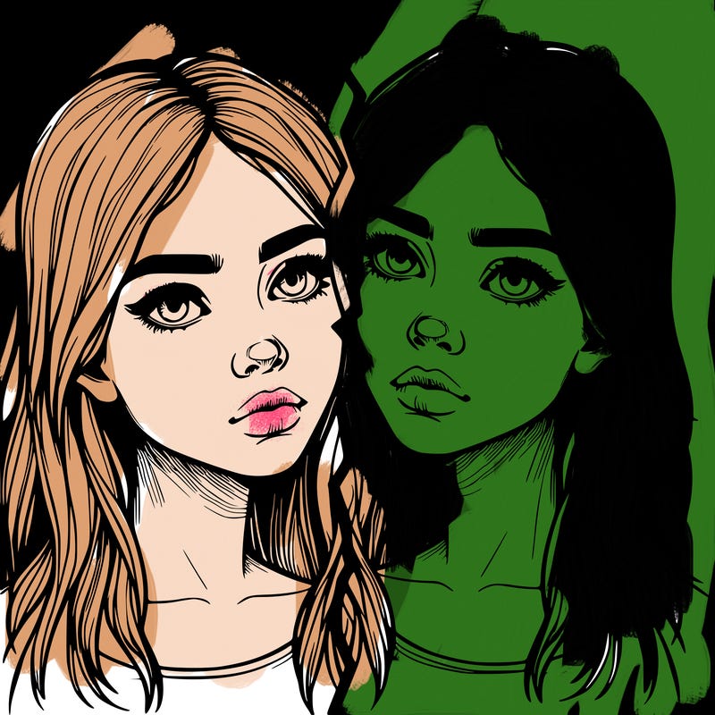 realistic girl split