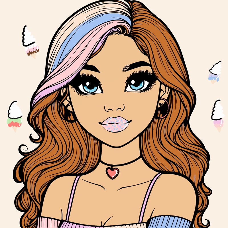 realistic pretty girl