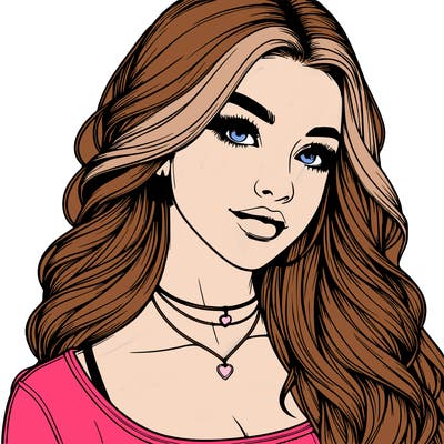 detailed realistic girl