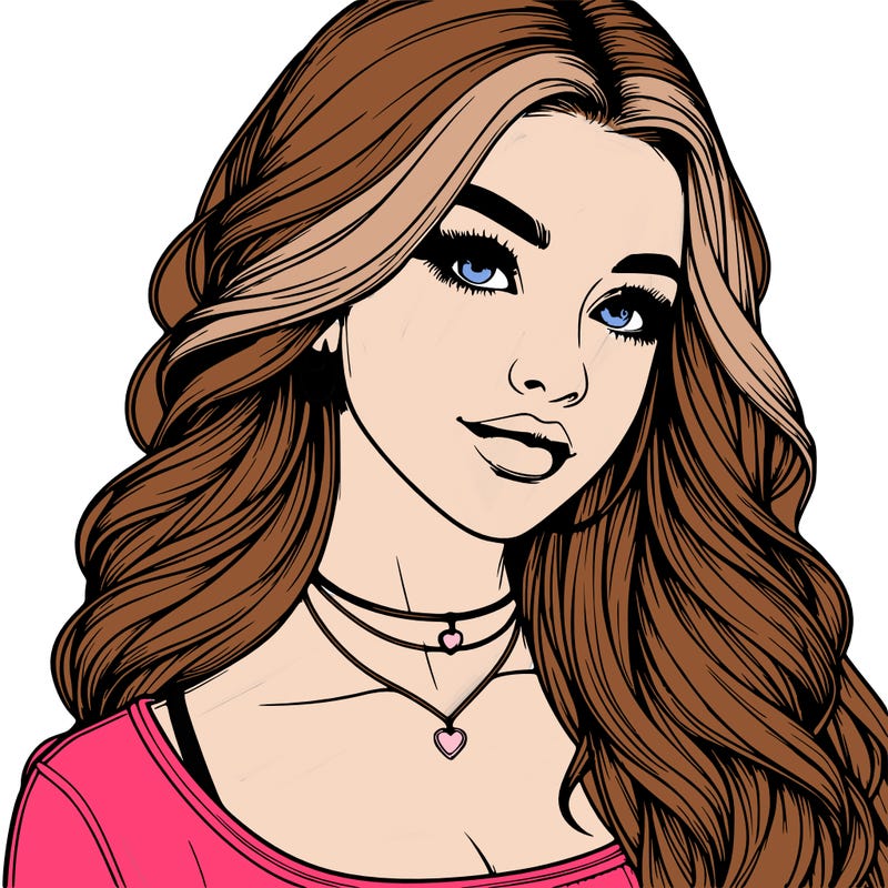 detailed realistic girl