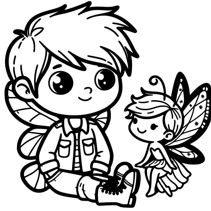 boy with a fairy
