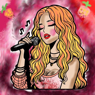 realistic female singer