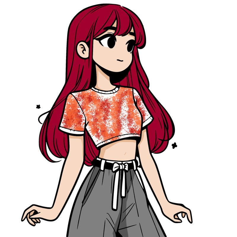 girl in a cute crop top