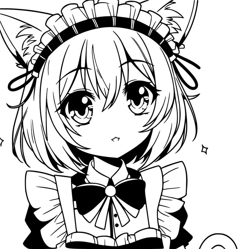 anime cat maid