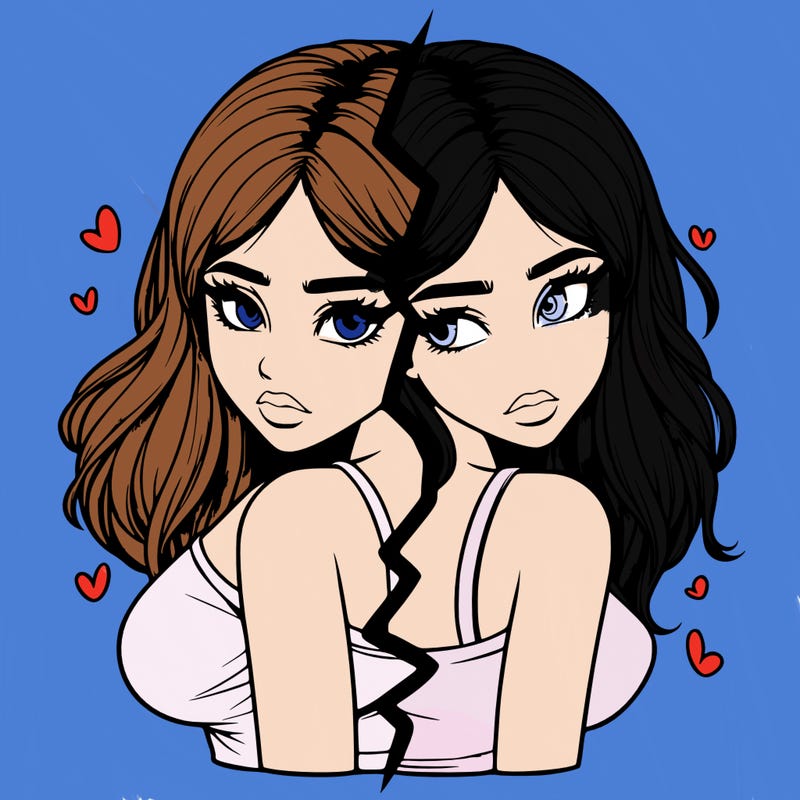 realistic girl split