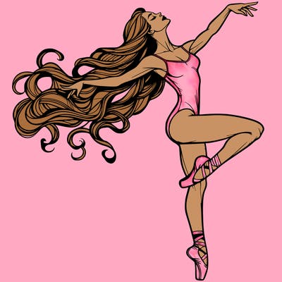 realistic woman dancer
