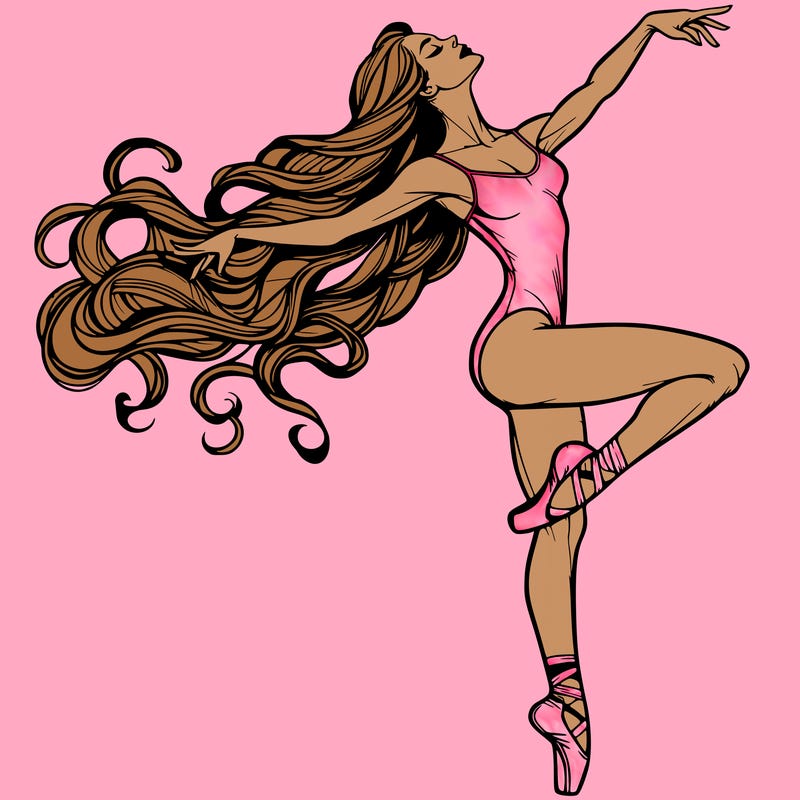 realistic woman dancer