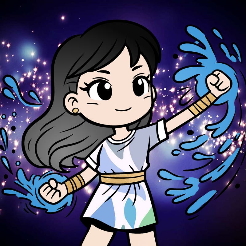 girl with water powers