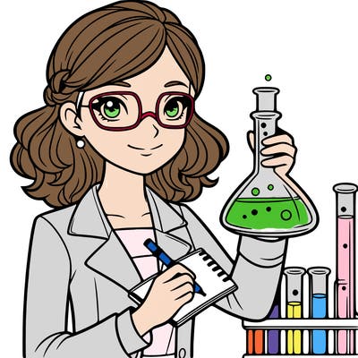 a female scientist